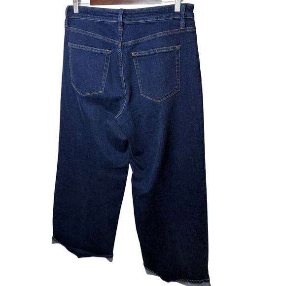 Vervet | Dark High Rise Cuffed Wide-Leg Jeans with Stretch | Sz 30 - Picture 7 of 11